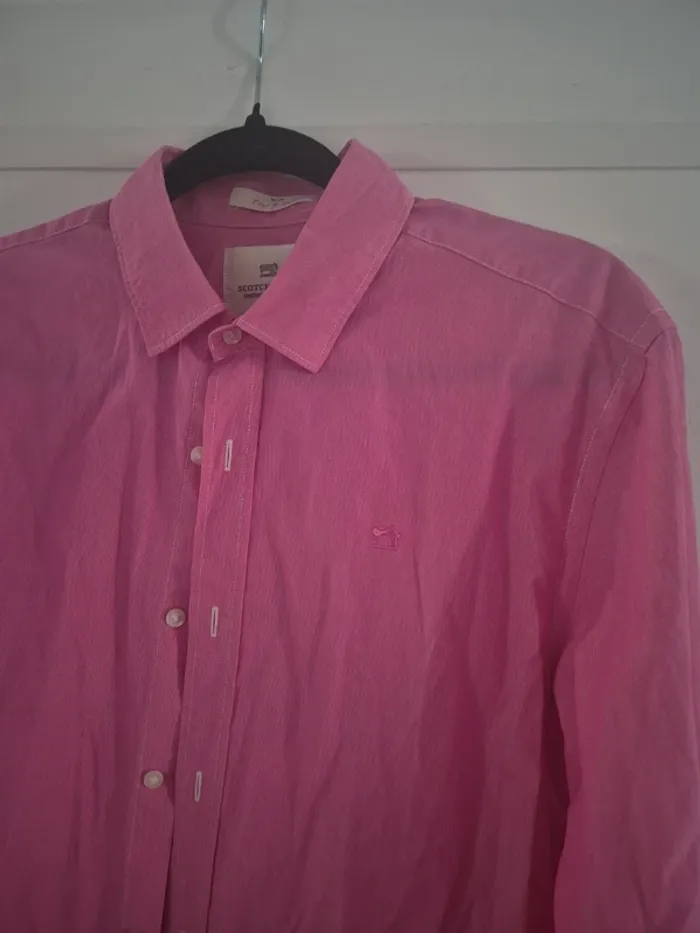 Chemise homme rose Scotch & soda - photo numéro 2