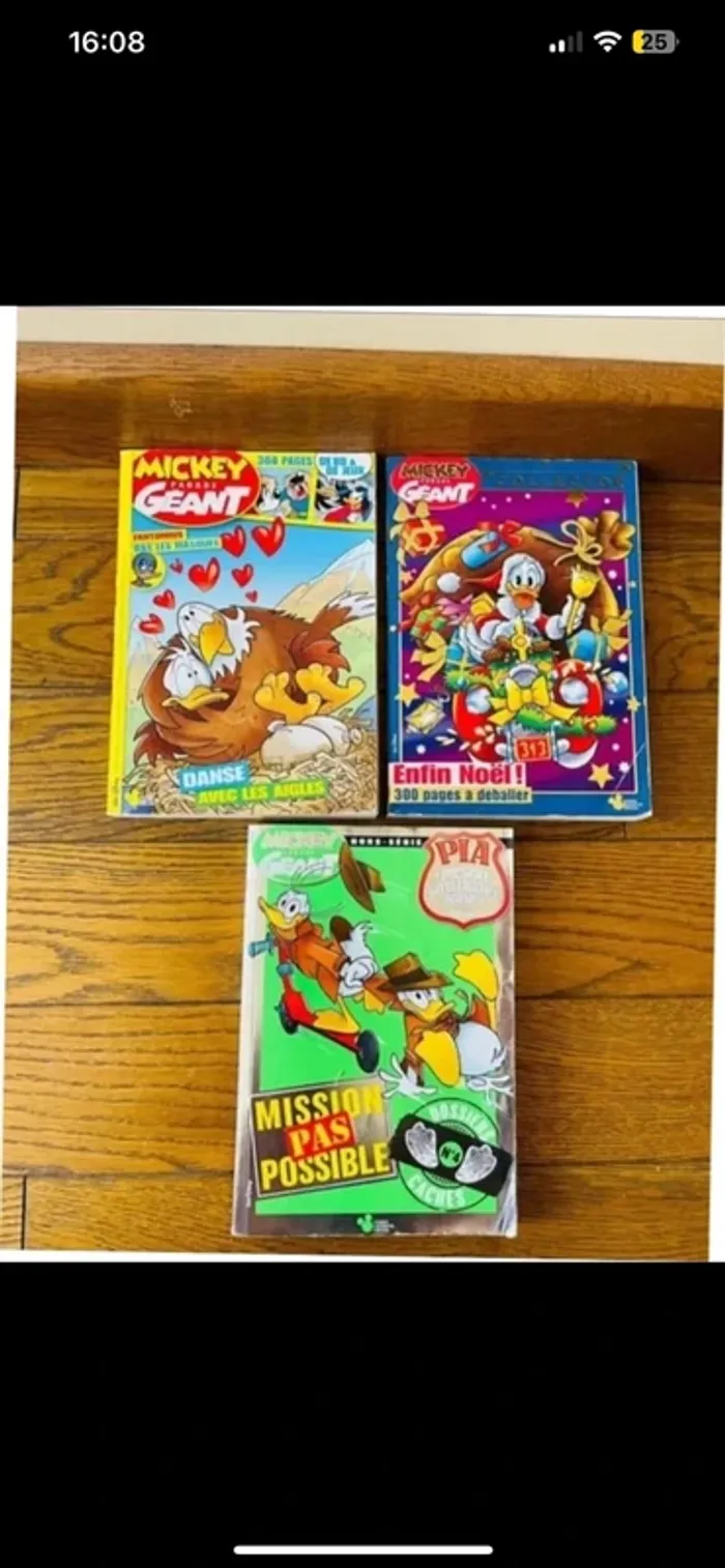 Lot 3 grosses Bd magazine Mickey parade géant collector vintage - photo numéro 2