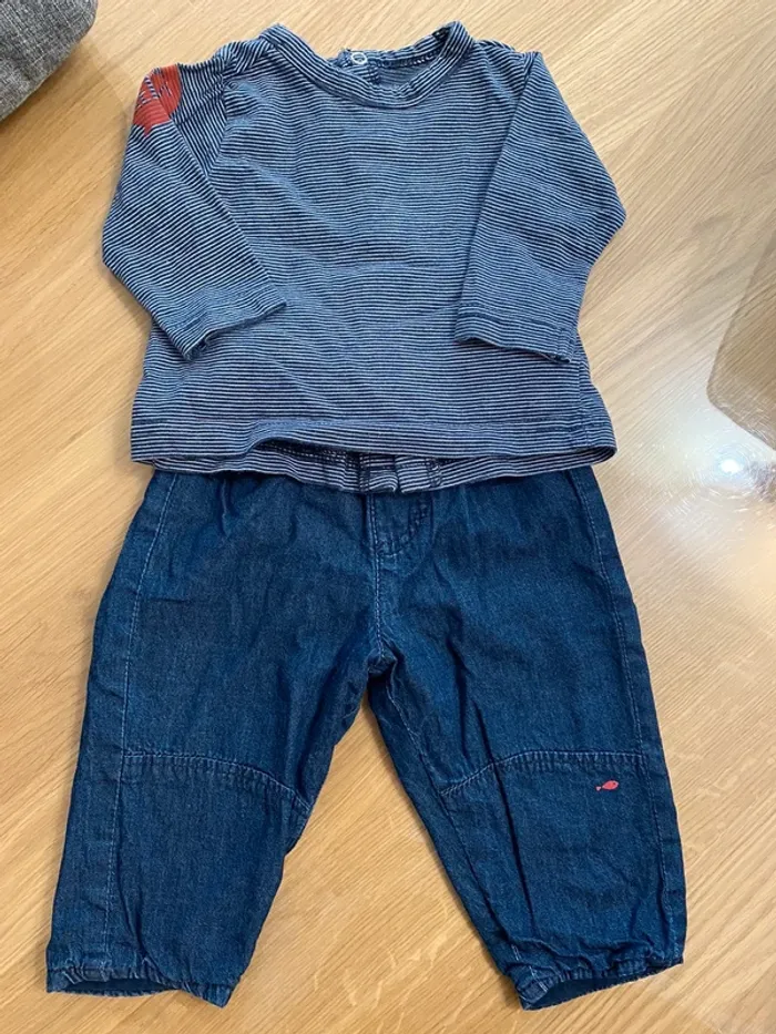 Ensemble Sucre d’orge 6 mois pantalon t-shirt