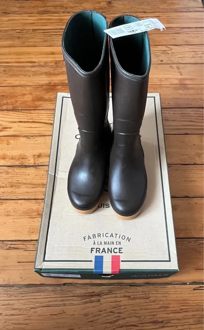 Bottes Aigle Chambord pro L2 marron foncé - photo numéro 4