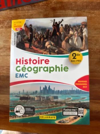 Livre, histoire-géo, EMC, seconde bac pro