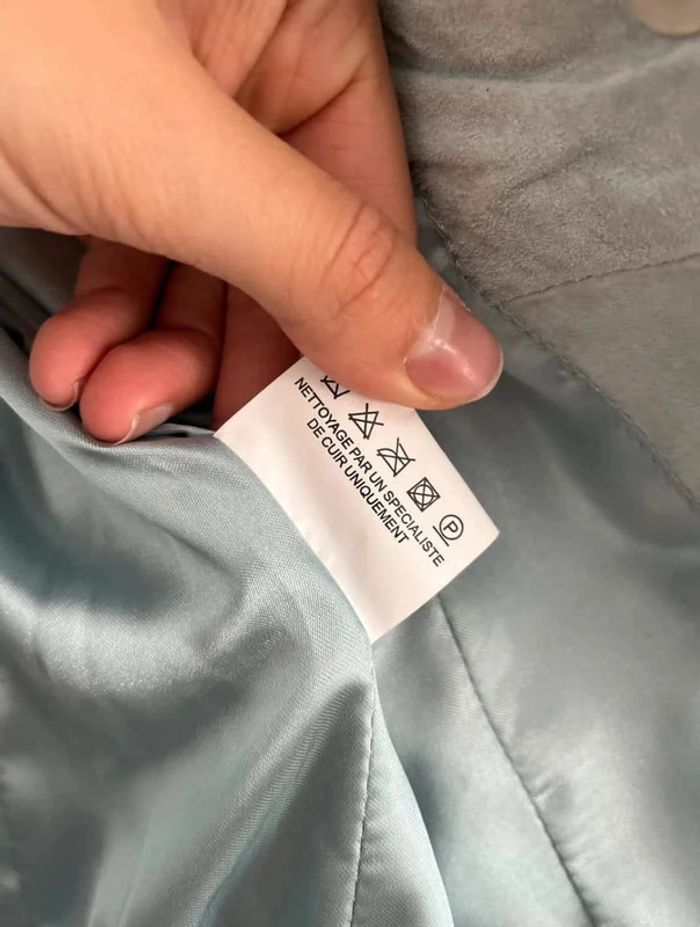 Veste de blazer bleu turquoise vintage Mim - photo numéro 9