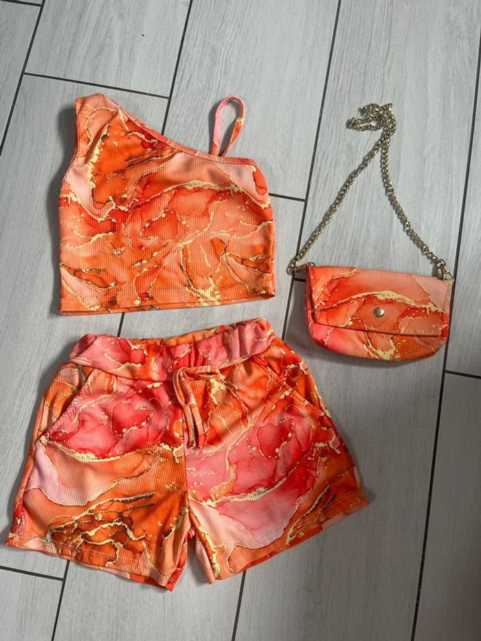 Ensemble été fille 10 ans avec sac à main