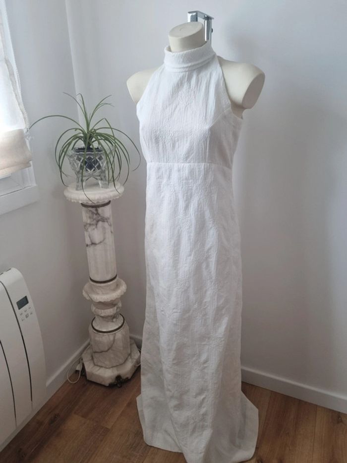Robe longue blanche vintage - photo numéro 16