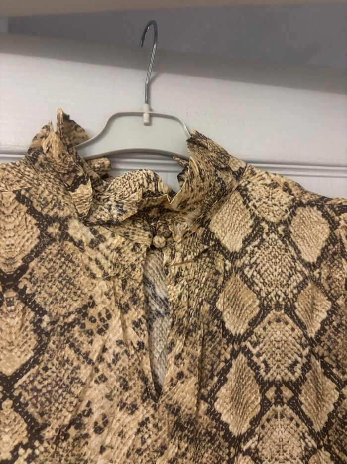Robe manches longues imprimé animal Zara S - photo numéro 9