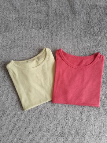 Lot de tee-shirt unis 4/5 ans