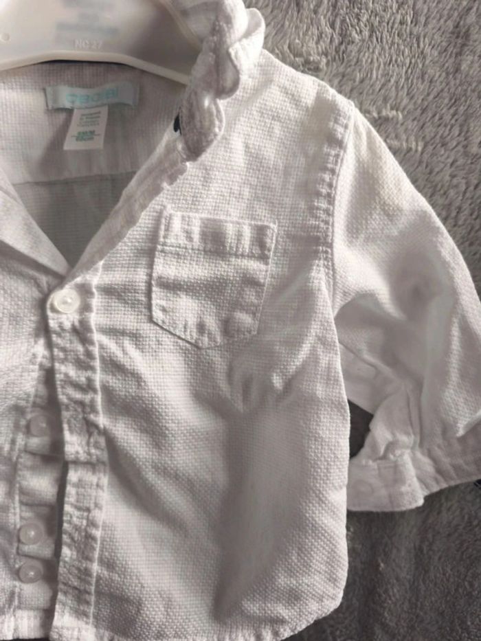 Chemise blanche obaibi 6 mois - photo numéro 3