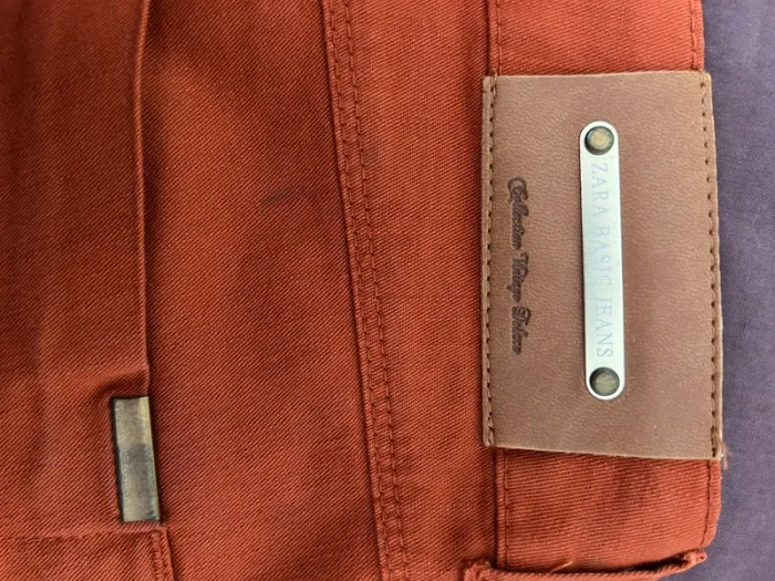 jean orange taille basse - photo numéro 7