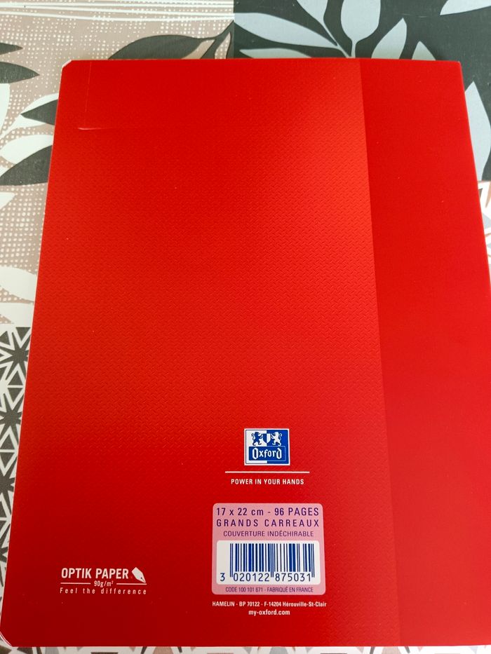 Cahier 17x22 grands carreaux 96 pages - photo numéro 2