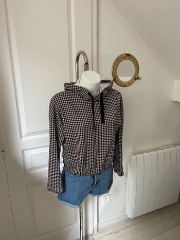Pull motif pied de poule