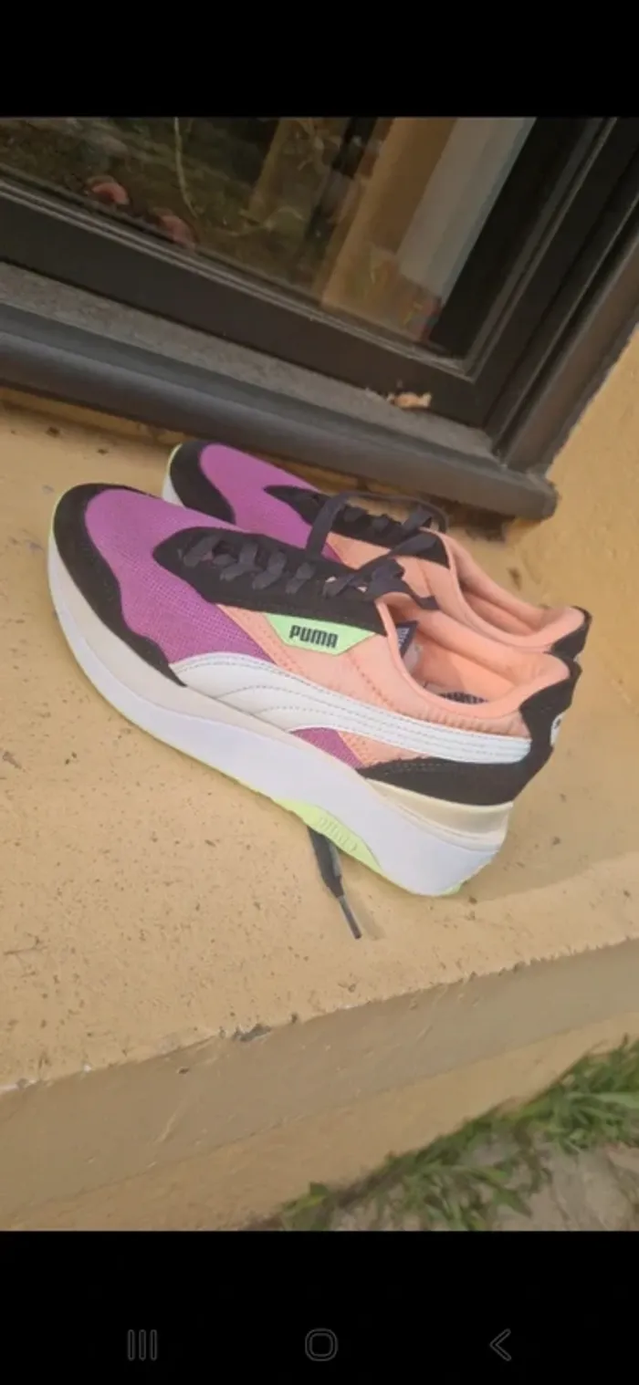 Basket Puma Cruise Rider Silk Road Wn's taille 37 Fizzy Melon-ebony