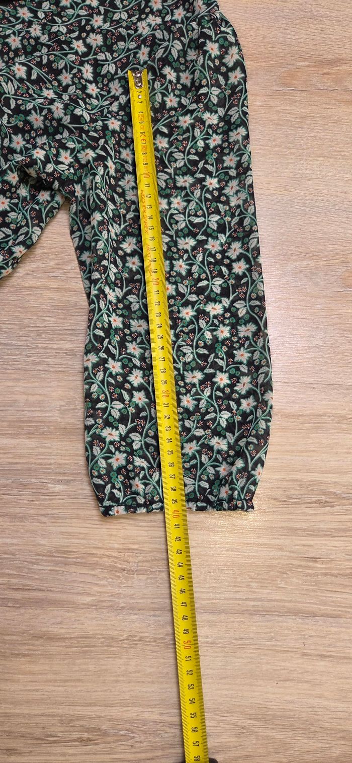 Robe Caroll taille 40 verte motif fleur en très bon état - photo numéro 10