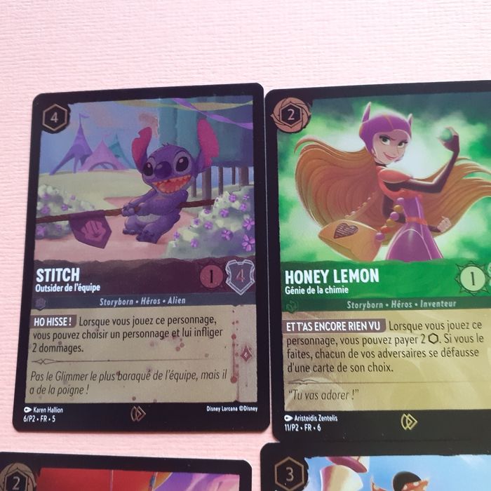 Lorcana: Pin's +4 cartes foil (Stitch,Minnie,Honey,Rangers) - photo numéro 5