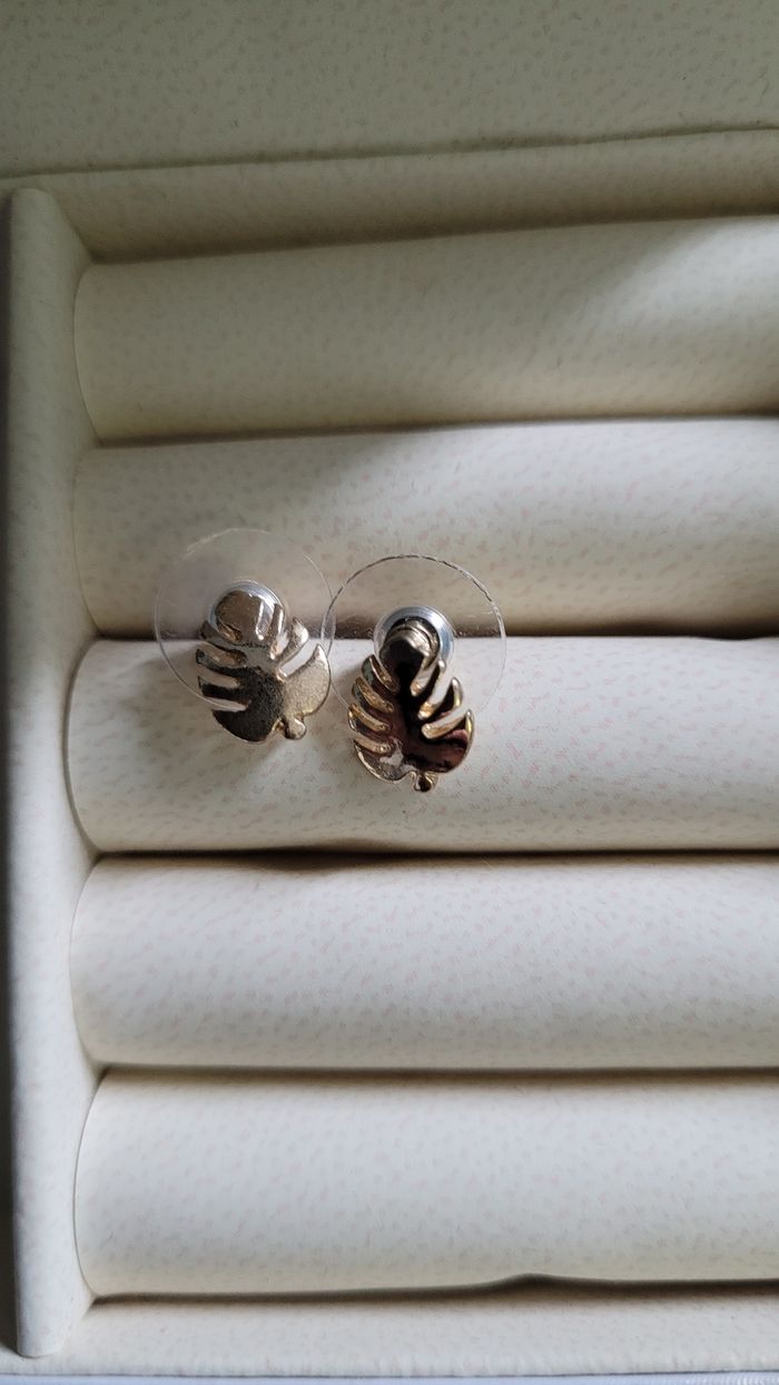 Boucles d'oreilles feuillages - photo numéro 2