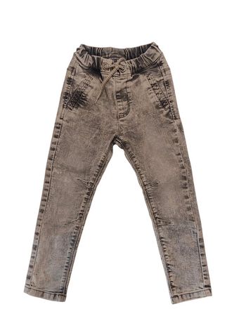 Jean gris taille élastique fille 4 ans