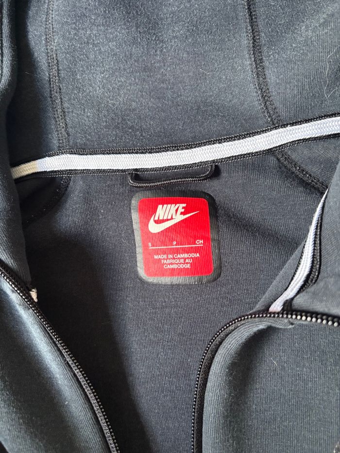Sweat à capuche Nike Tech Fleece noir zippé – Taille S - photo numéro 5