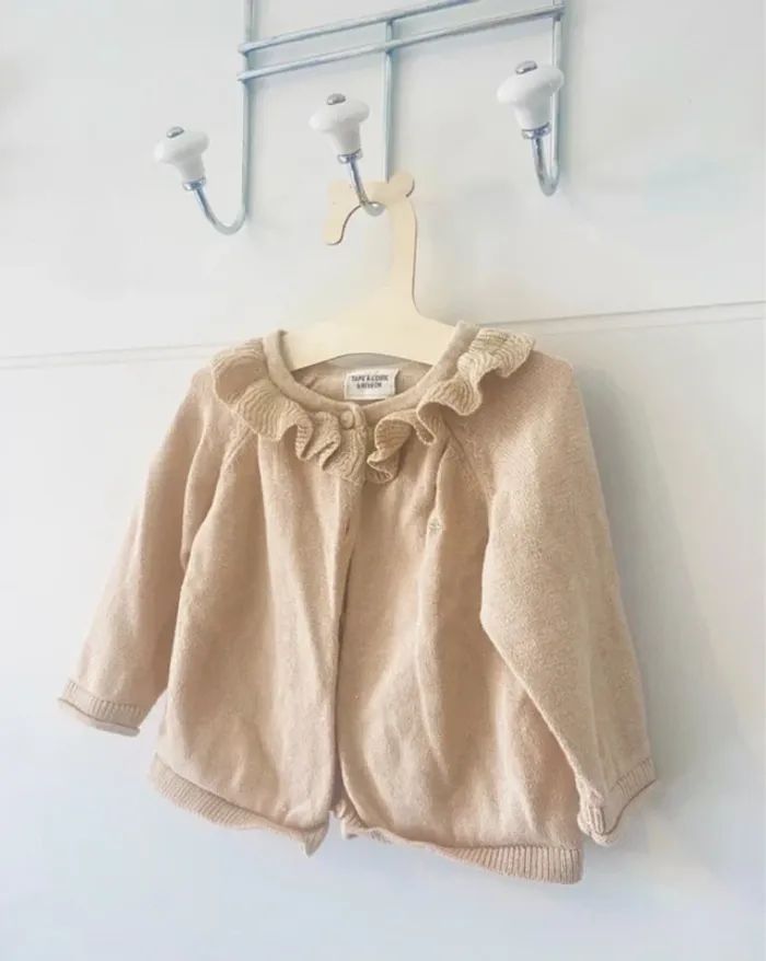 Gilet froufrou doré TAO