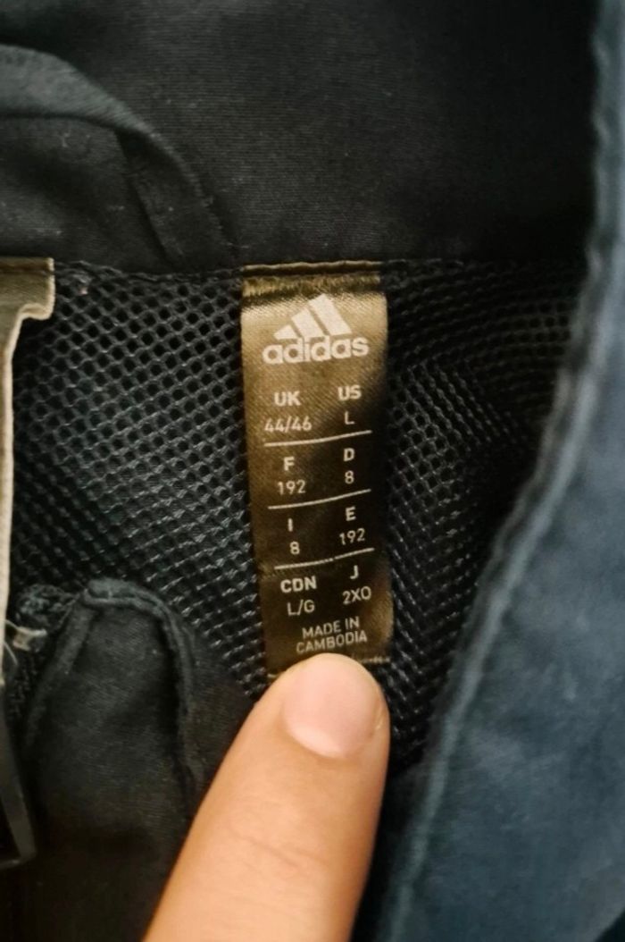 Veste de training Adidas bleu taille L - photo numéro 5