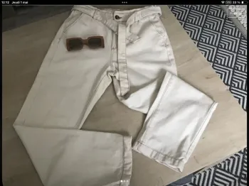 Pantalon chino jambes larges