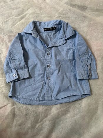 Chemise bleue 6 mois in extenso