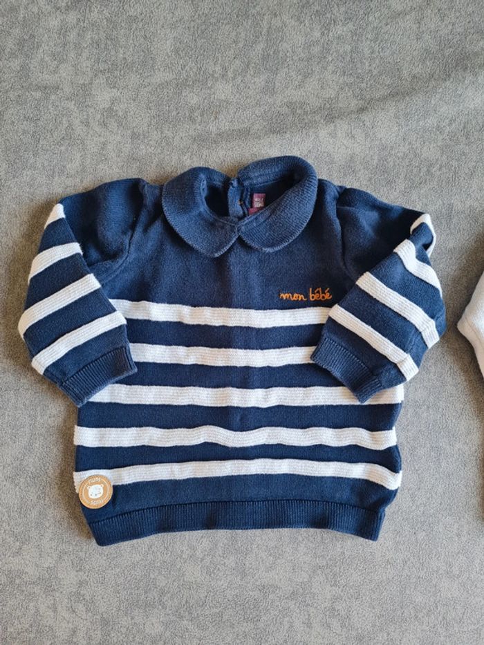 Lot de 2 gilet/pull taille 9 mois - photo numéro 2