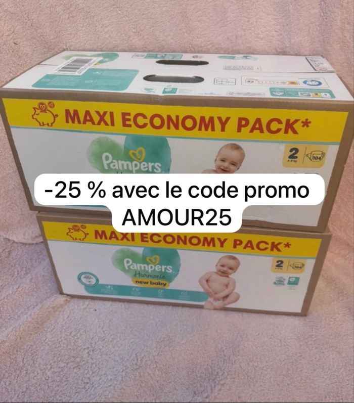 Couche Pampers taille 2 harmonie