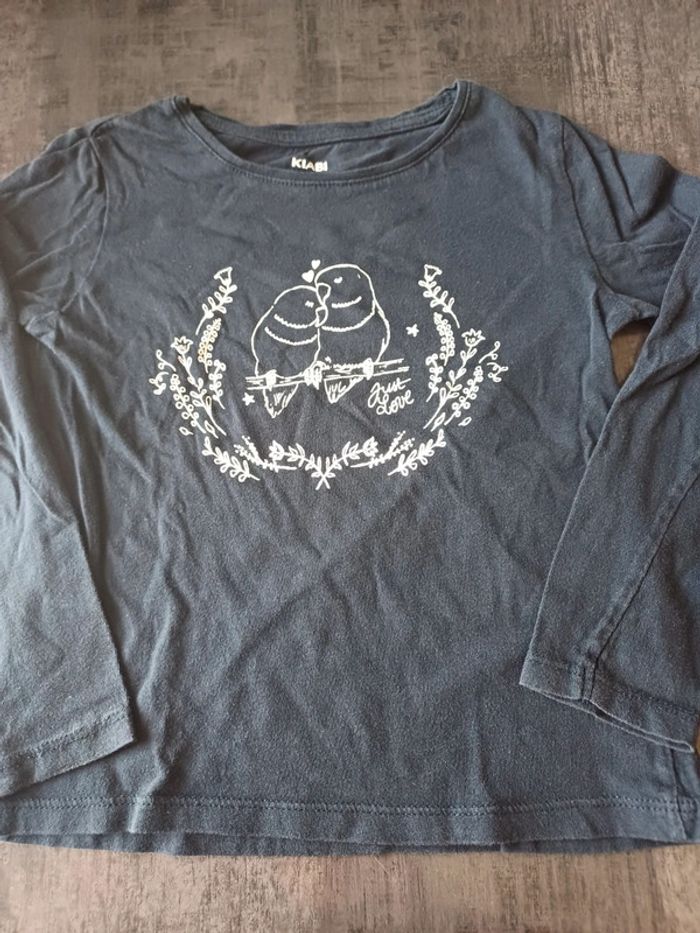 T-shirt manches courtes imprimé oiseaux - photo numéro 2