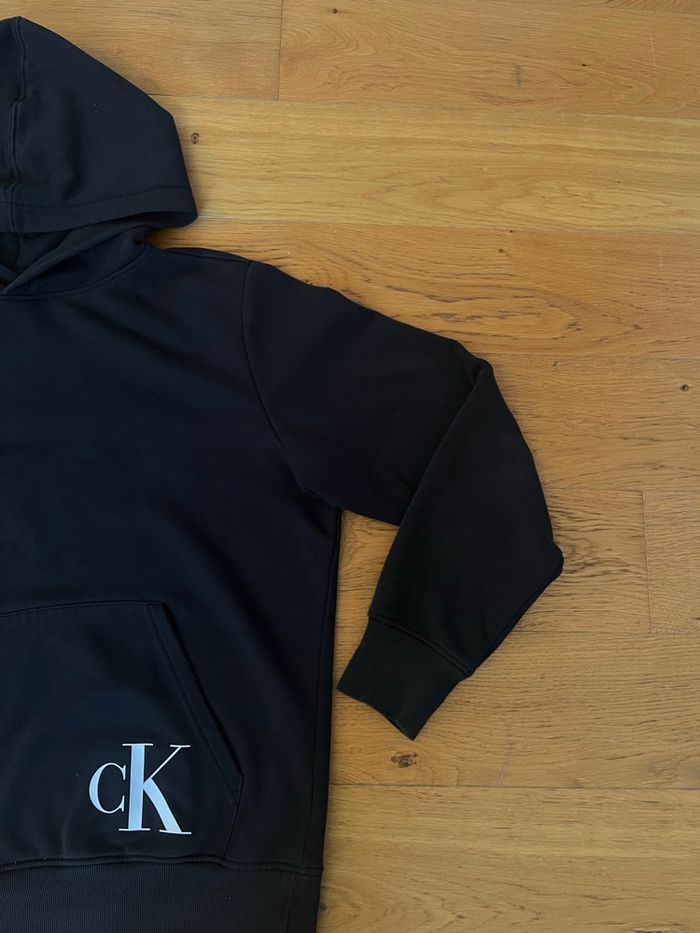 Sweat à capuche Calvin Klein noir – Taille L – Très bon état - photo numéro 3