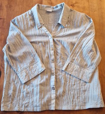 Chemisier gris manches demi-long