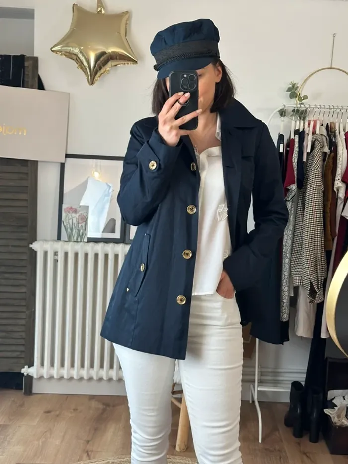 Parka Michael Kors bleu taille 36 - photo numéro 4