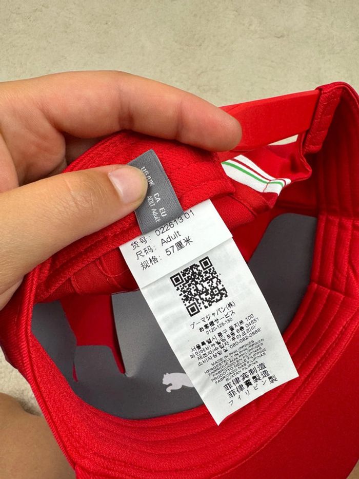 Casquette Puma Ferrari F1 16 Charles Leclerc Rouge Neuve - photo numéro 9