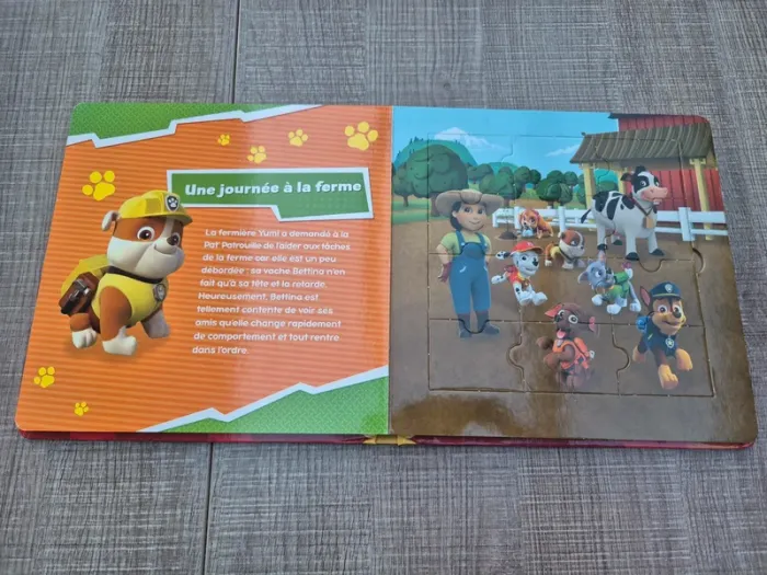 Grand livre puzzle Pat Patrouille en excellent état - photo numéro 4