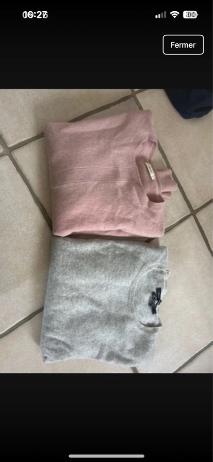 lot pull  en cachemire