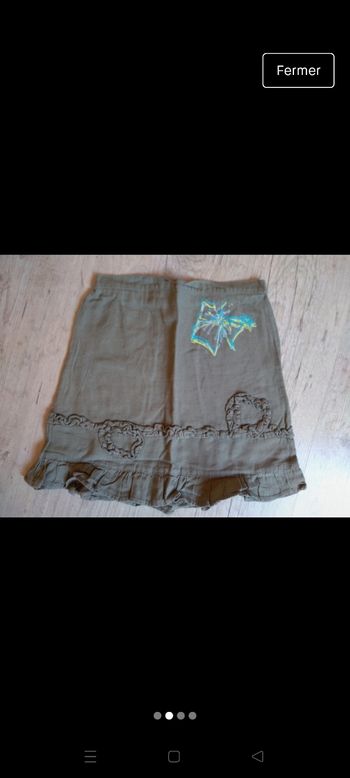 jupe printemps été en lin et coton / 5 ans