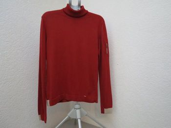 pull col roulé esprit rouge brique💕