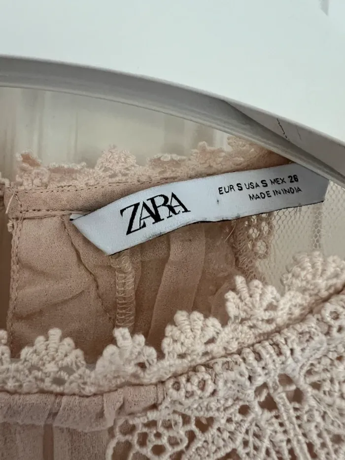 Robe fluide rose poudré Zara S - photo numéro 2