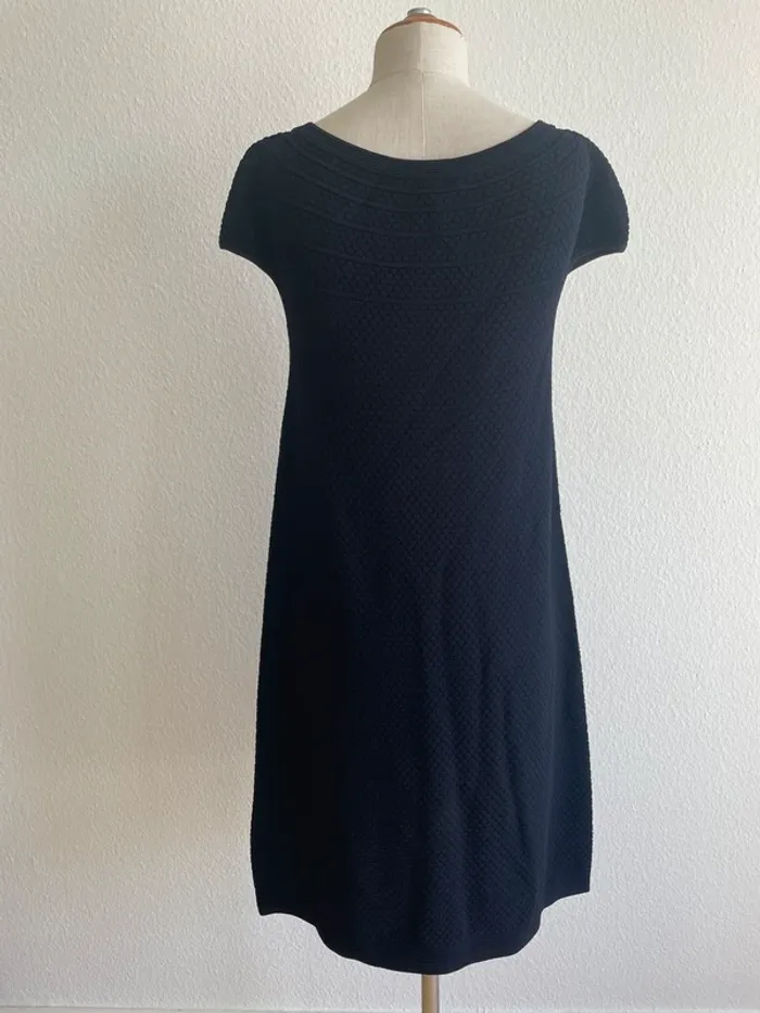 Robe noire texturée Marc Cain - photo numéro 5