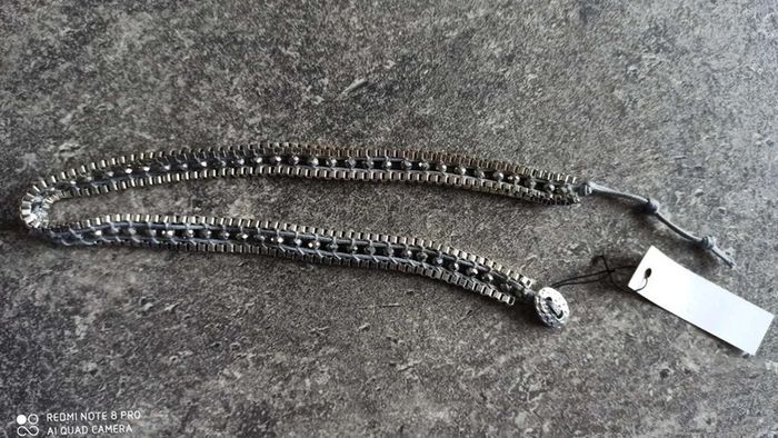 Bracelet argenté gris - photo numéro 4