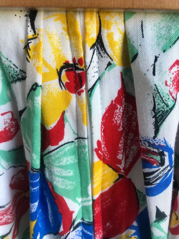 #vintage véritable #ensemble #jupe #chemisier #fleuri - photo numéro 4