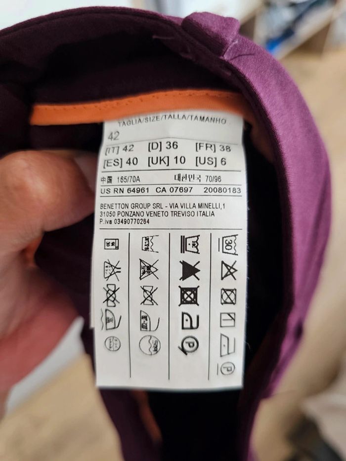 Pantalon Benetton Taille 38 - photo numéro 5
