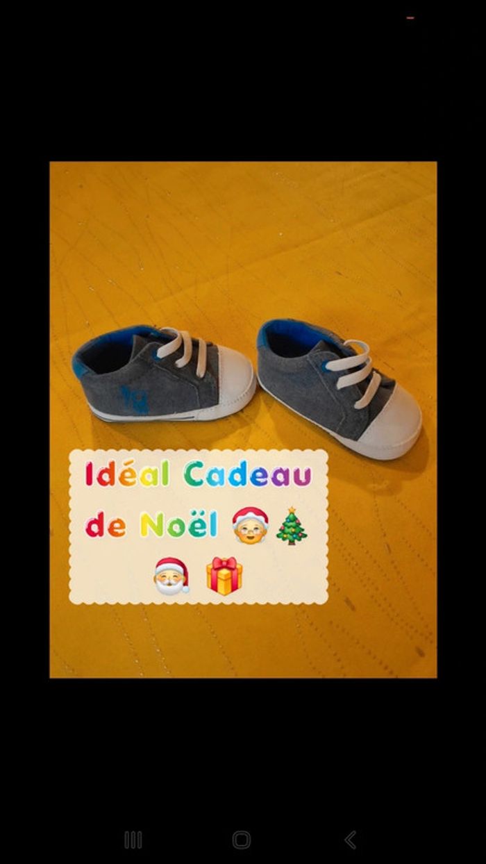 Paire de chaussons/chaussures souples bébé 6/ 12 mois - photo numéro 9