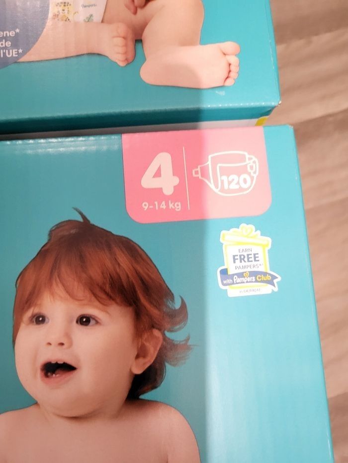 2 pampers taille 4 pack xxl - photo numéro 2