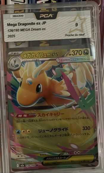 Mega Dracoloss Ex Gradée 9 PCA