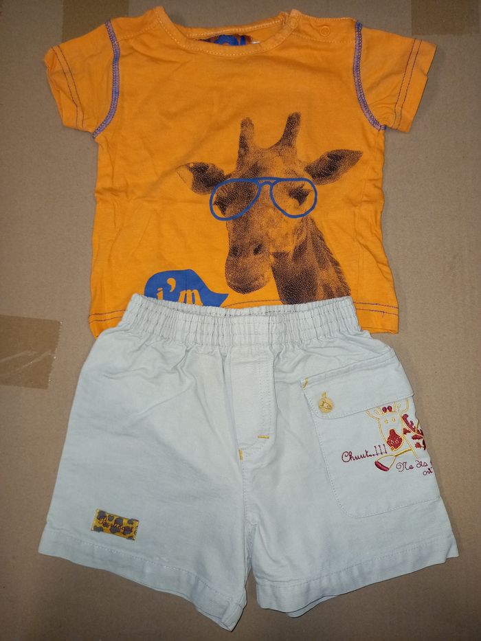 Ensemble teeshirt et short 12 mois