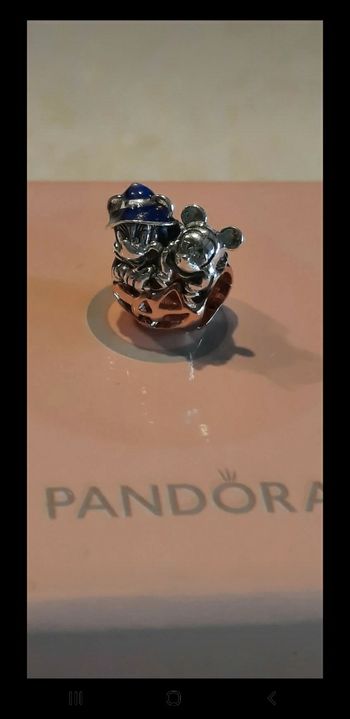 Charm Pandora >< Disney Citrouille Halloween Mickey & Minnie