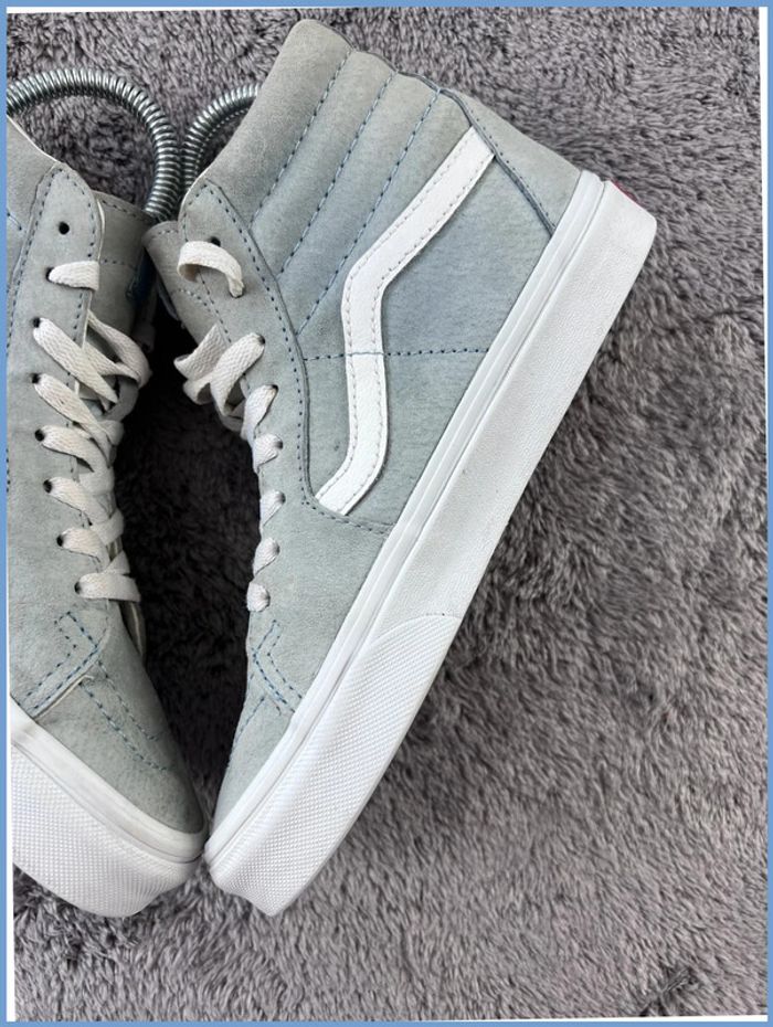 Vans Sk8-Hi Daim Vert Clair Femme – Pointure 36,5 - photo numéro 9