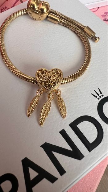 Charm attrape rêves dorée 