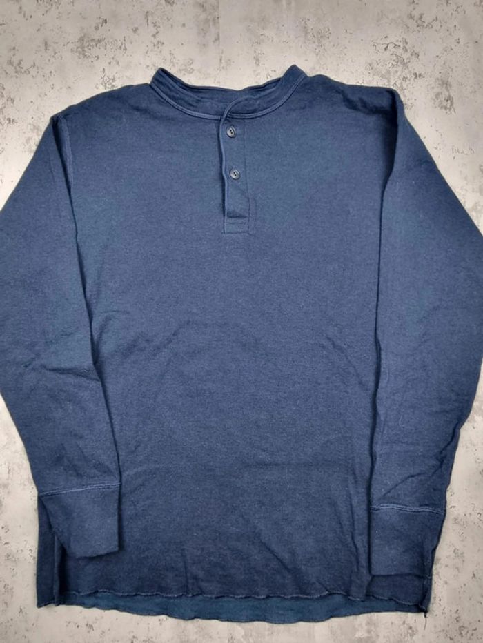 Pull col rond boutons L.L. Bean bleu marine, L Hommes - photo numéro 3