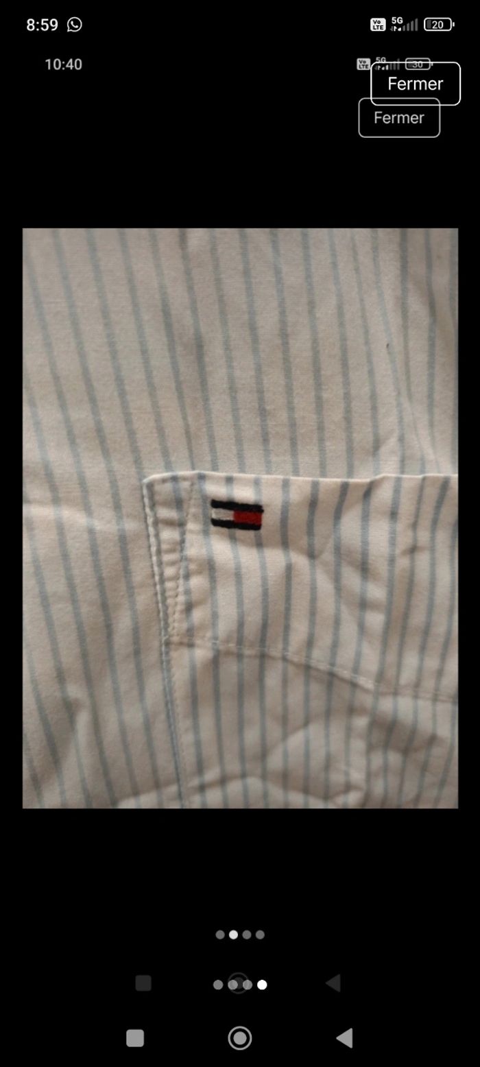 Chemise rayée tommy Hilfiger - photo numéro 4