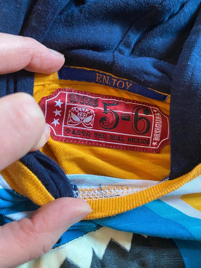 T-shirt manches longues capuche Desigual 5/6 ans - photo numéro 2